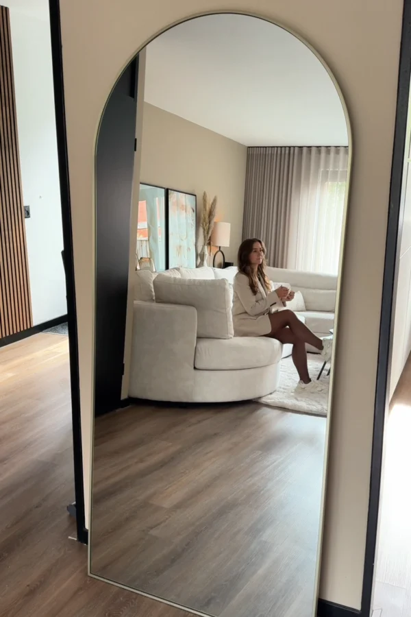 Boogspiegel 180×80 cm &#8211; Greige