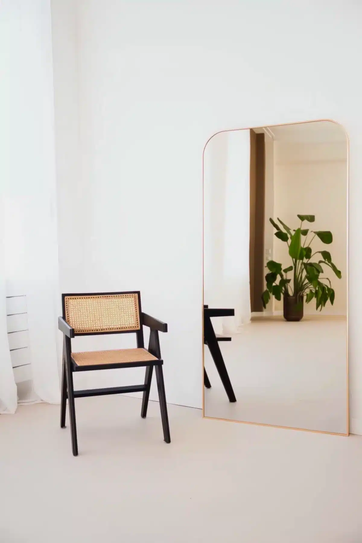 Jesper afgeronde hoek spiegel 180x90 cm - zacht goud 2