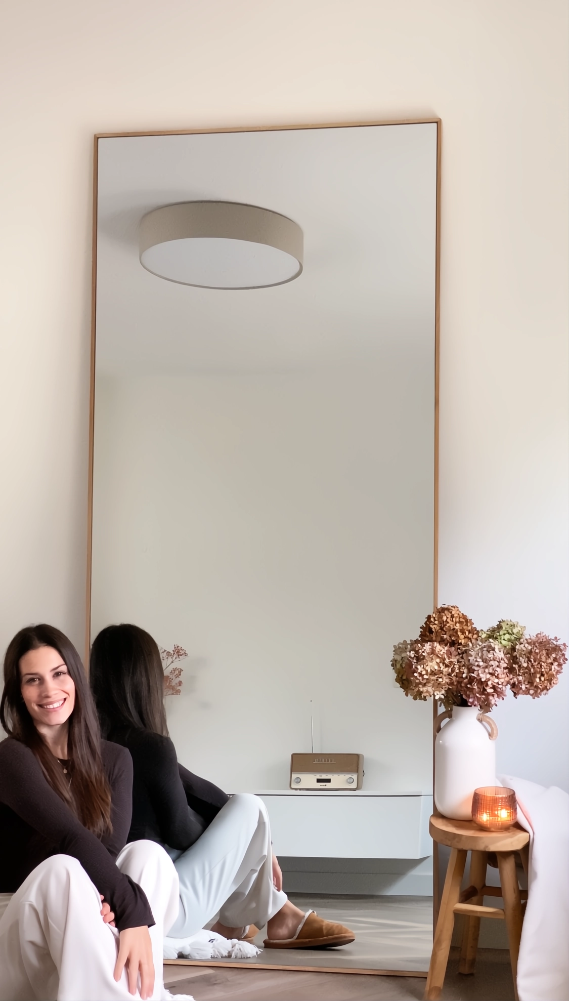 Finn Oak rechthoekige spiegel 210x90 cm