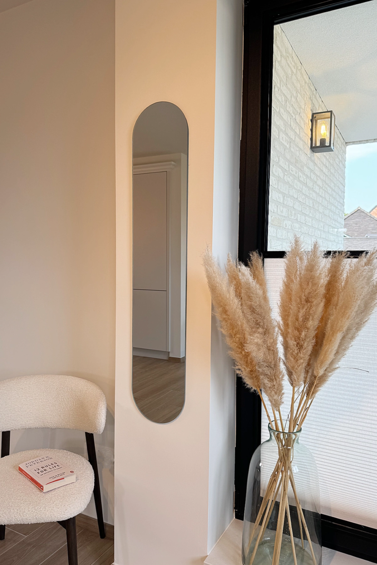 Lara Frameless boogspiegel 120x24 cm 2