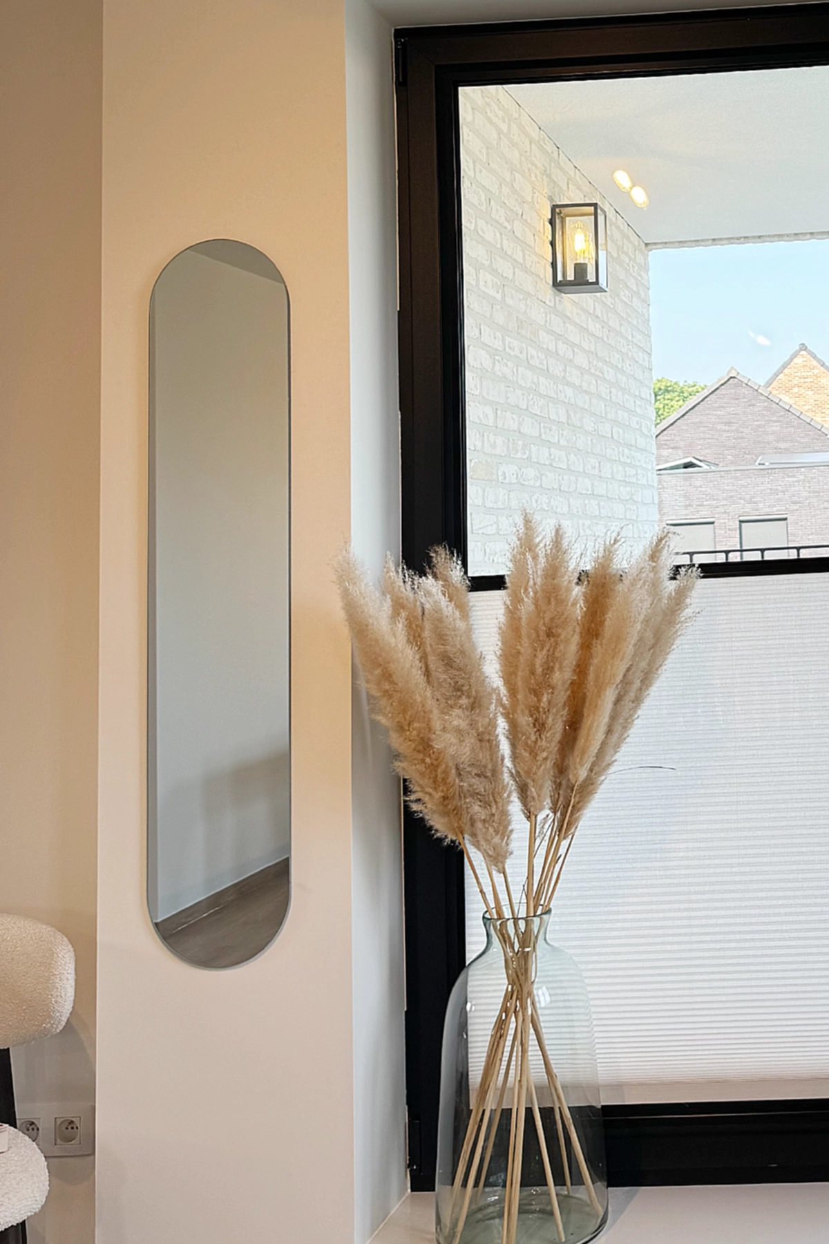 Lara Frameless boogspiegel 120x24 cm