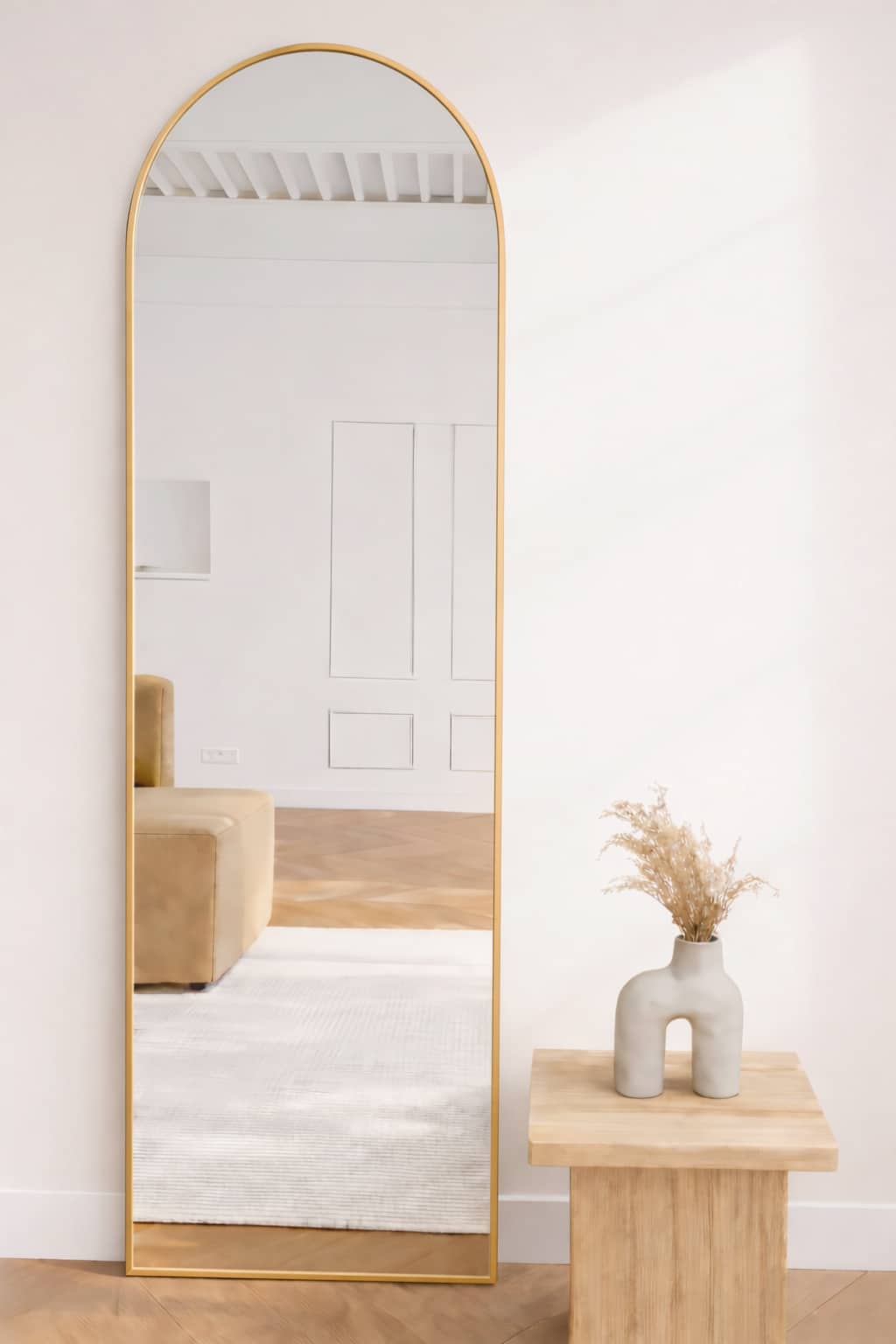 Miroir arc Maj 190 x 60 cm, doré clair