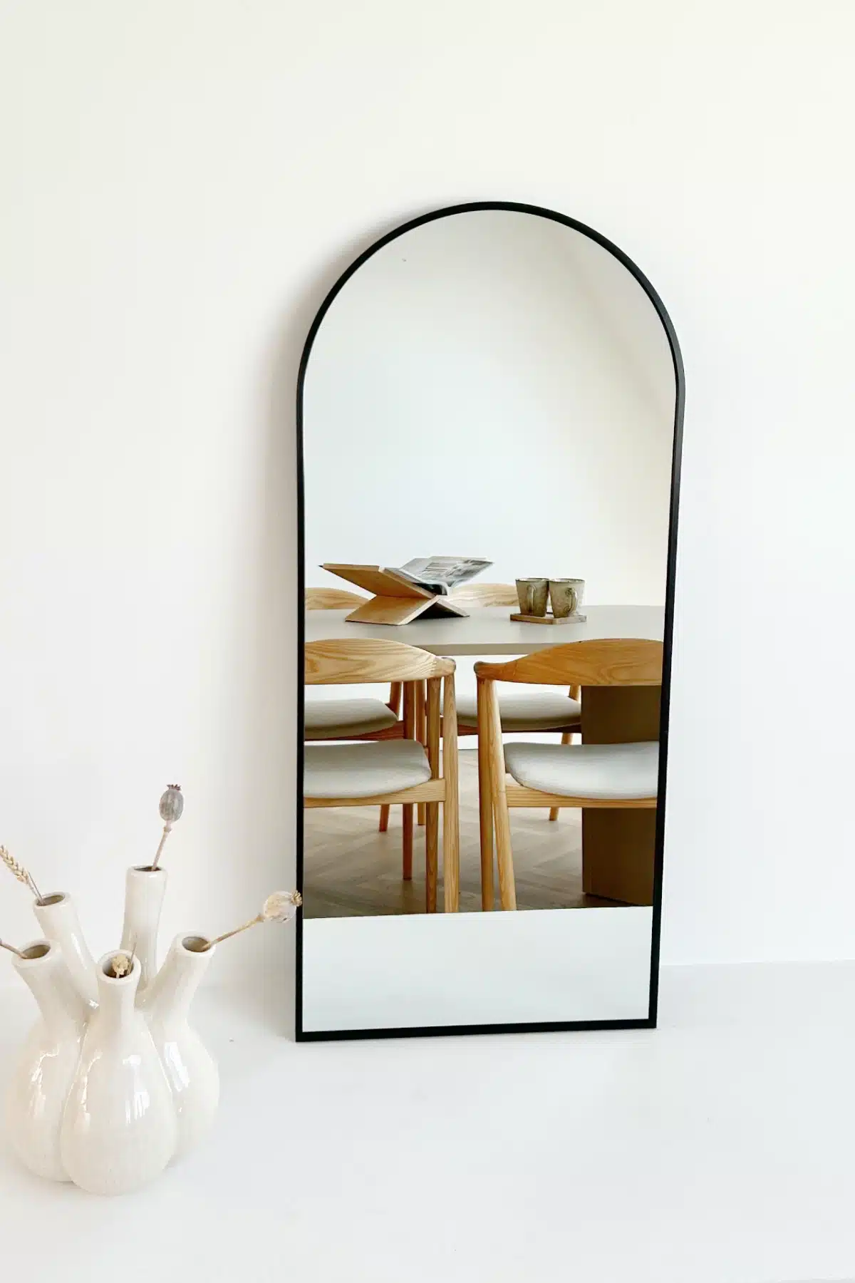 Maj boogspiegel 100x45 cm zwart 3