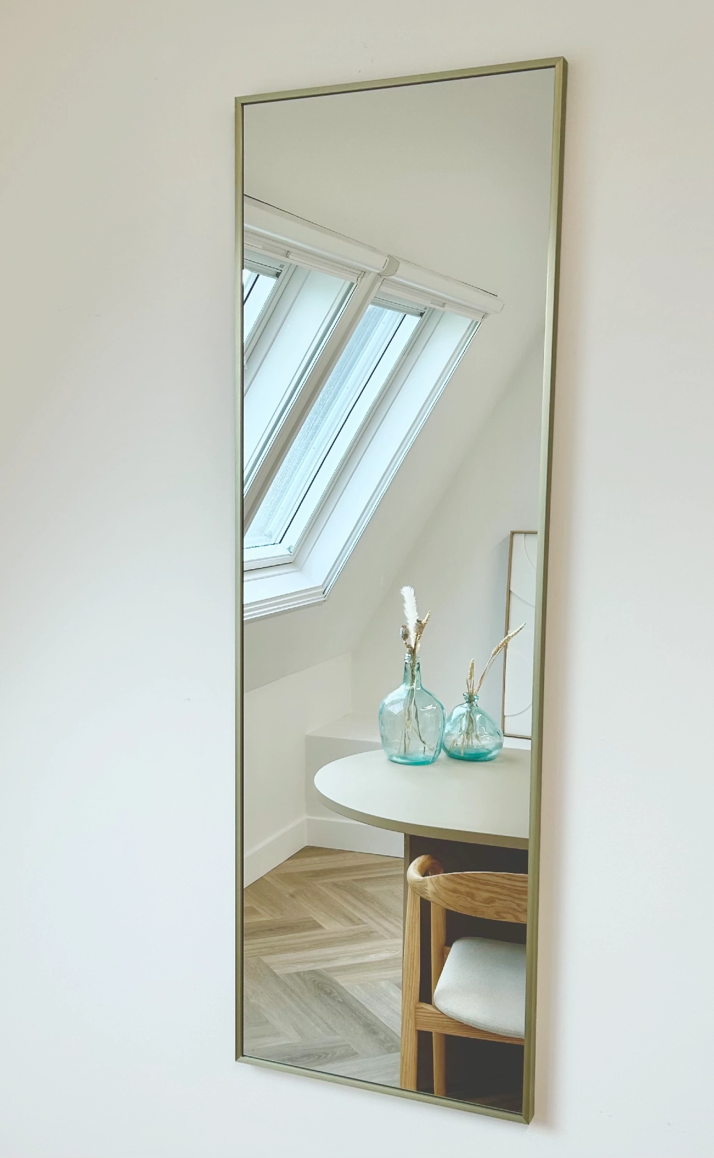 Finn rechthoekige spiegel 125x40 cm greige 2