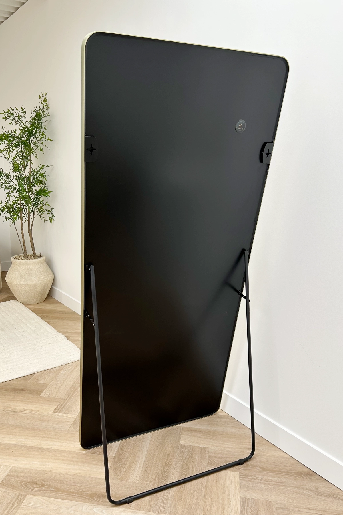 Ivar rechthoekige spiegel met afgeronde hoeken 180x80 cm - greige