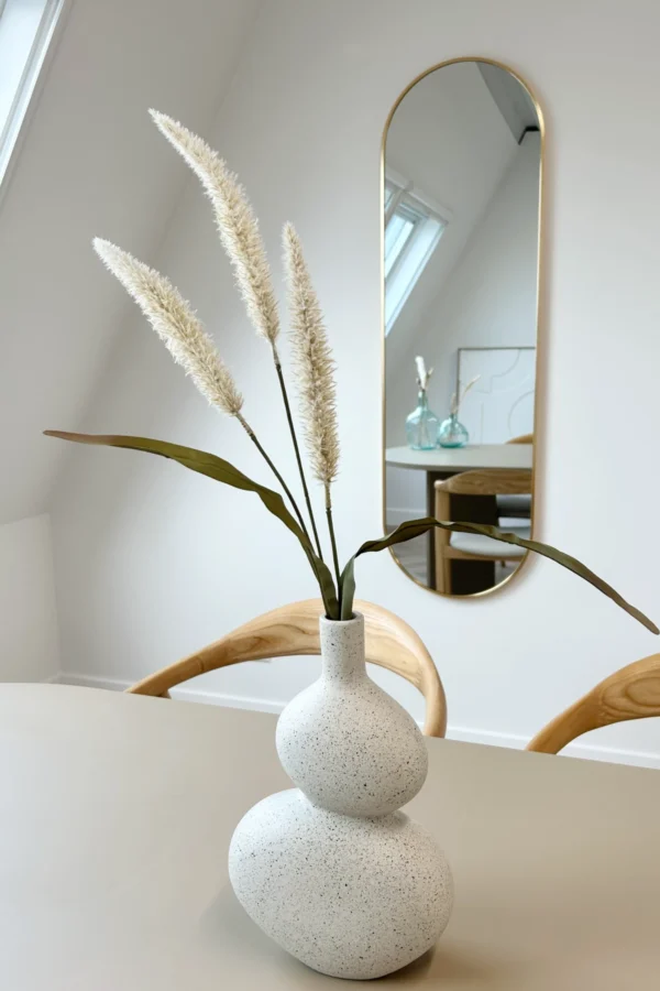 Ovale spiegel 150×45 cm – Zacht Goud