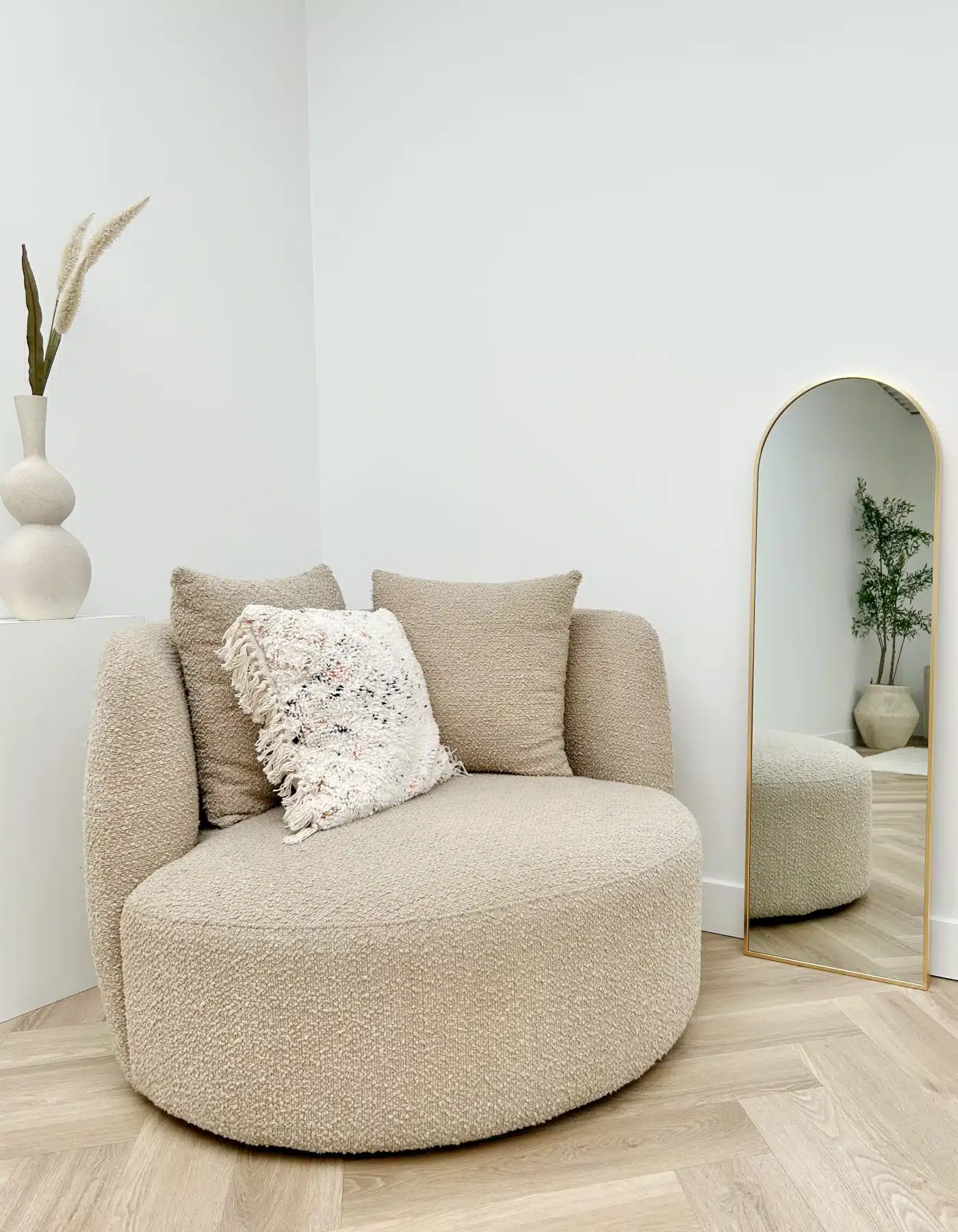 Maj Boogspiegel 125x40 cm zacht goud 2