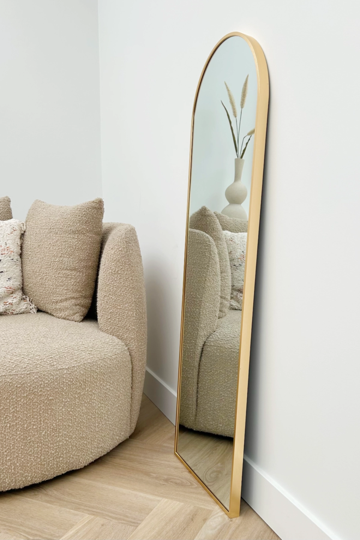 Maj Boogspiegel 125x40 cm zacht goud 3