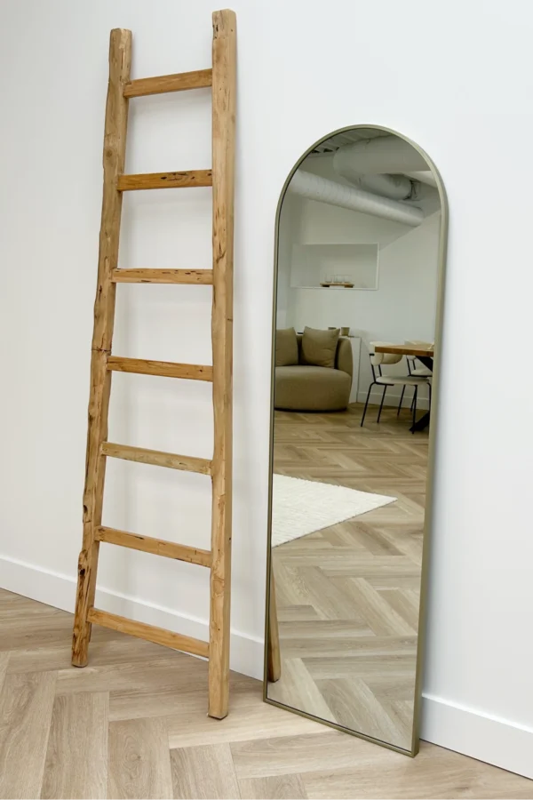 Boogspiegel 150×45 cm – Greige