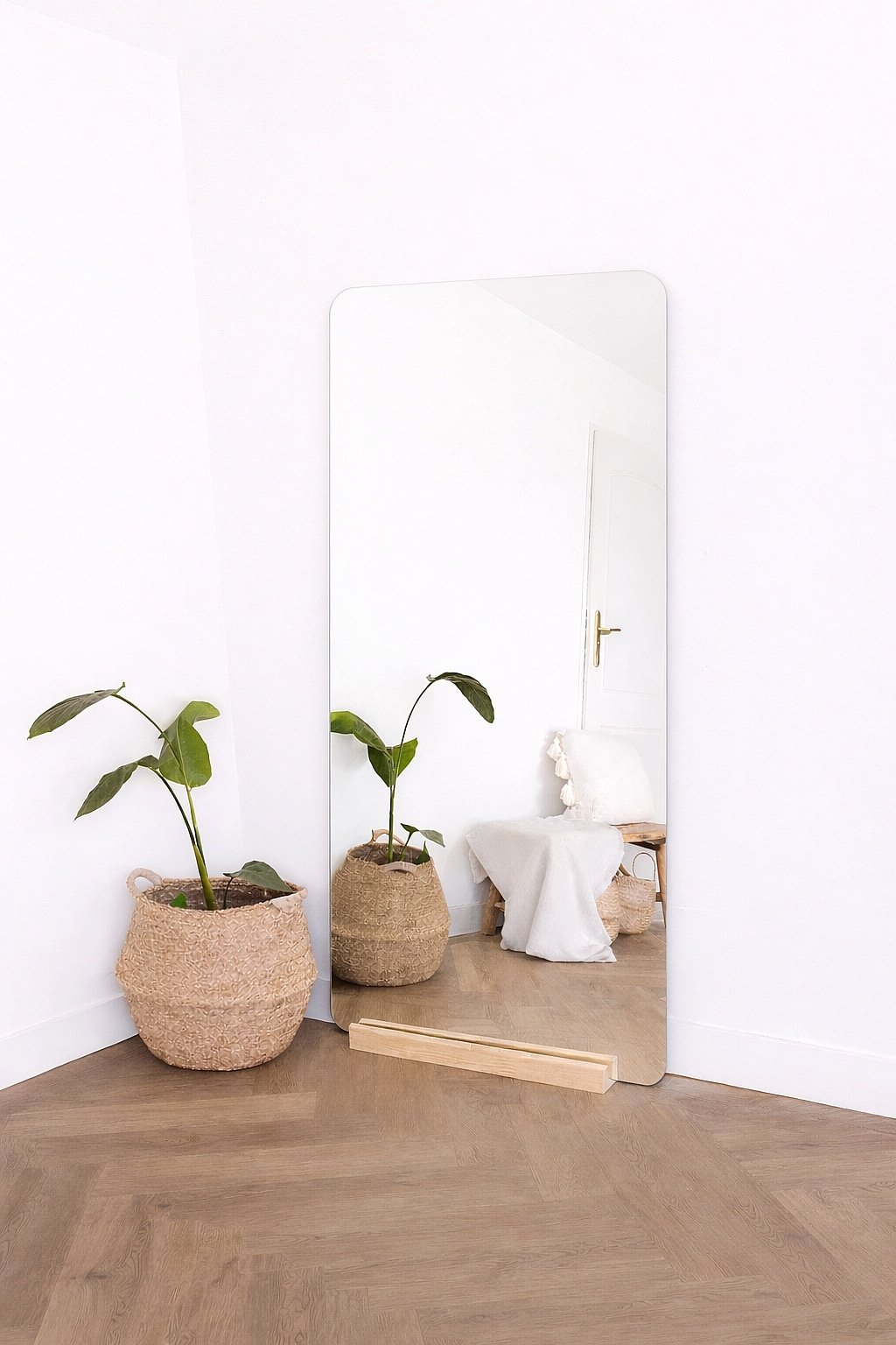 Miroir d'angle arrondi Ivar Frameless 180 x 80 cm 2