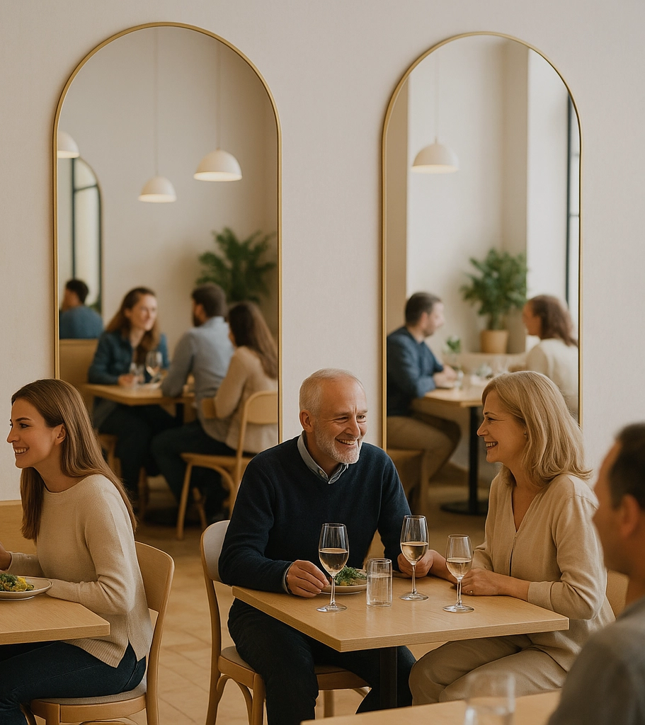 spiegels in restaurants