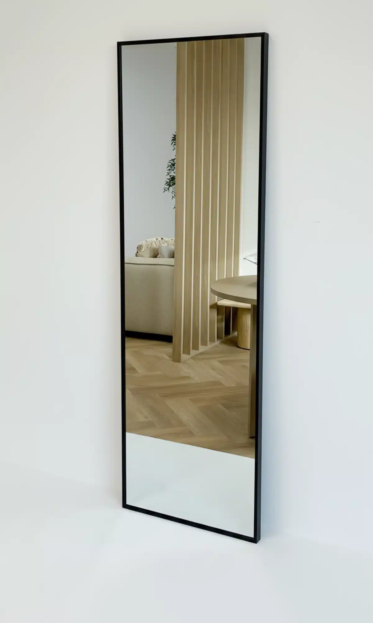 Finn rechthoekige spiegel 125x40 cm zwart 7