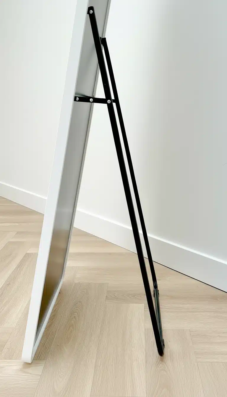 Ivar afgeronde hoek spiegel 170x50 cm mat wit 3