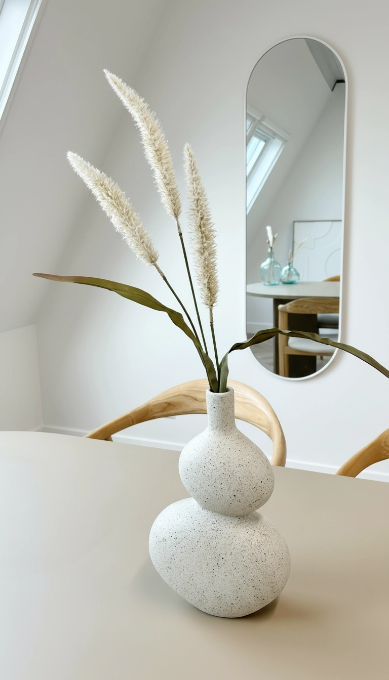 Miroir Lara Ovale 150 x 45 cm, blanc mat 2