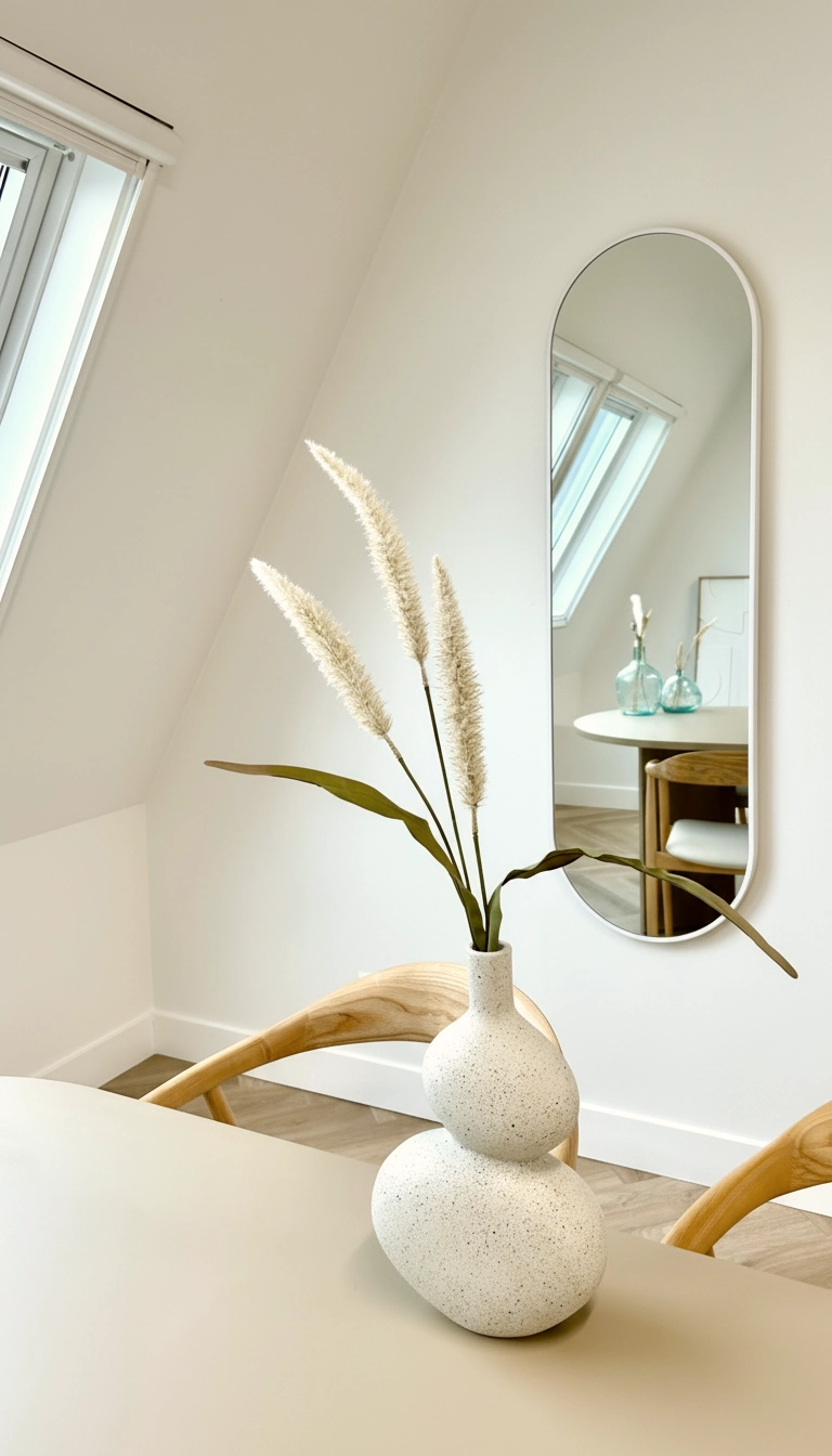 Miroir ovale Lara 150 x 45 cm, blanc mat 3