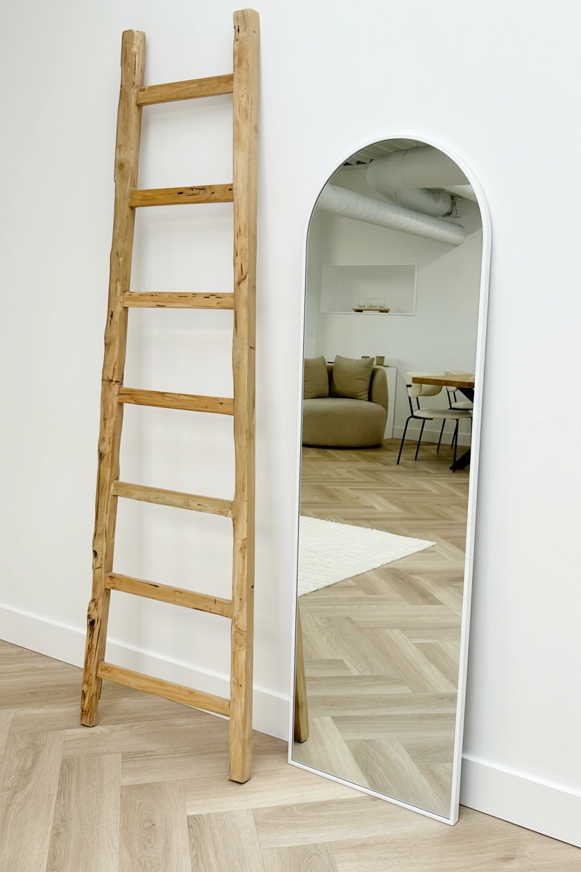 Maj Boogspiegel 150x45cm mat wit