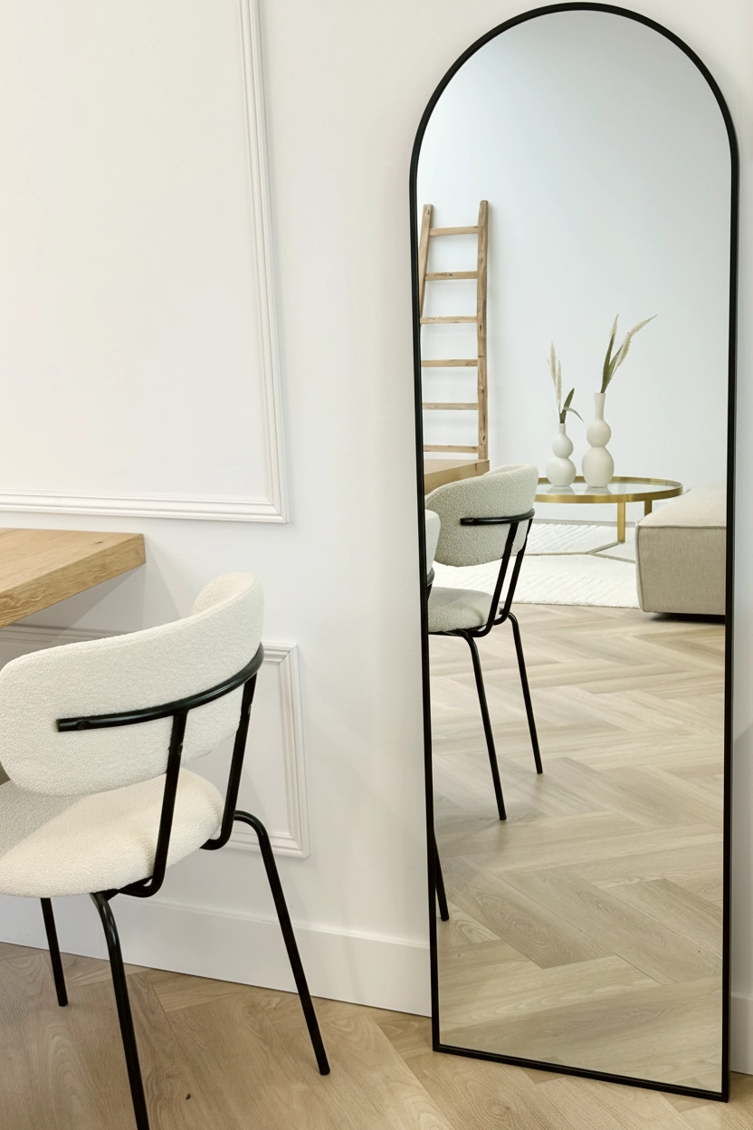 Maj Boogspiegel 150x45cm zwart 3