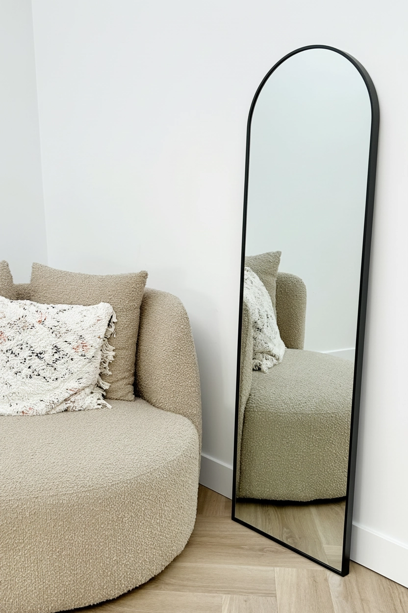 Maj Boogspiegel 150x45cm zwart 4