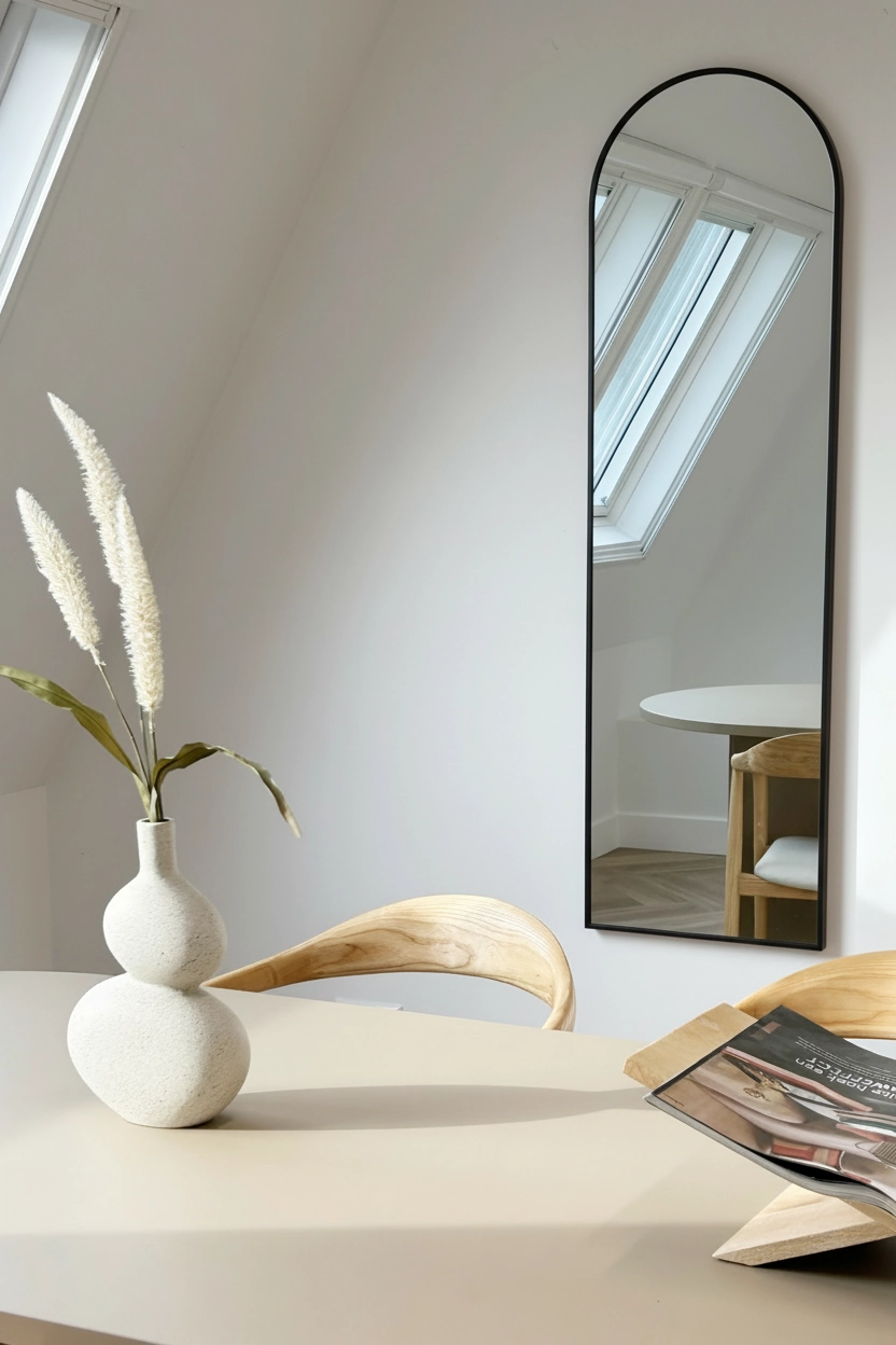 Maj Boogspiegel 150x45cm zwart 6