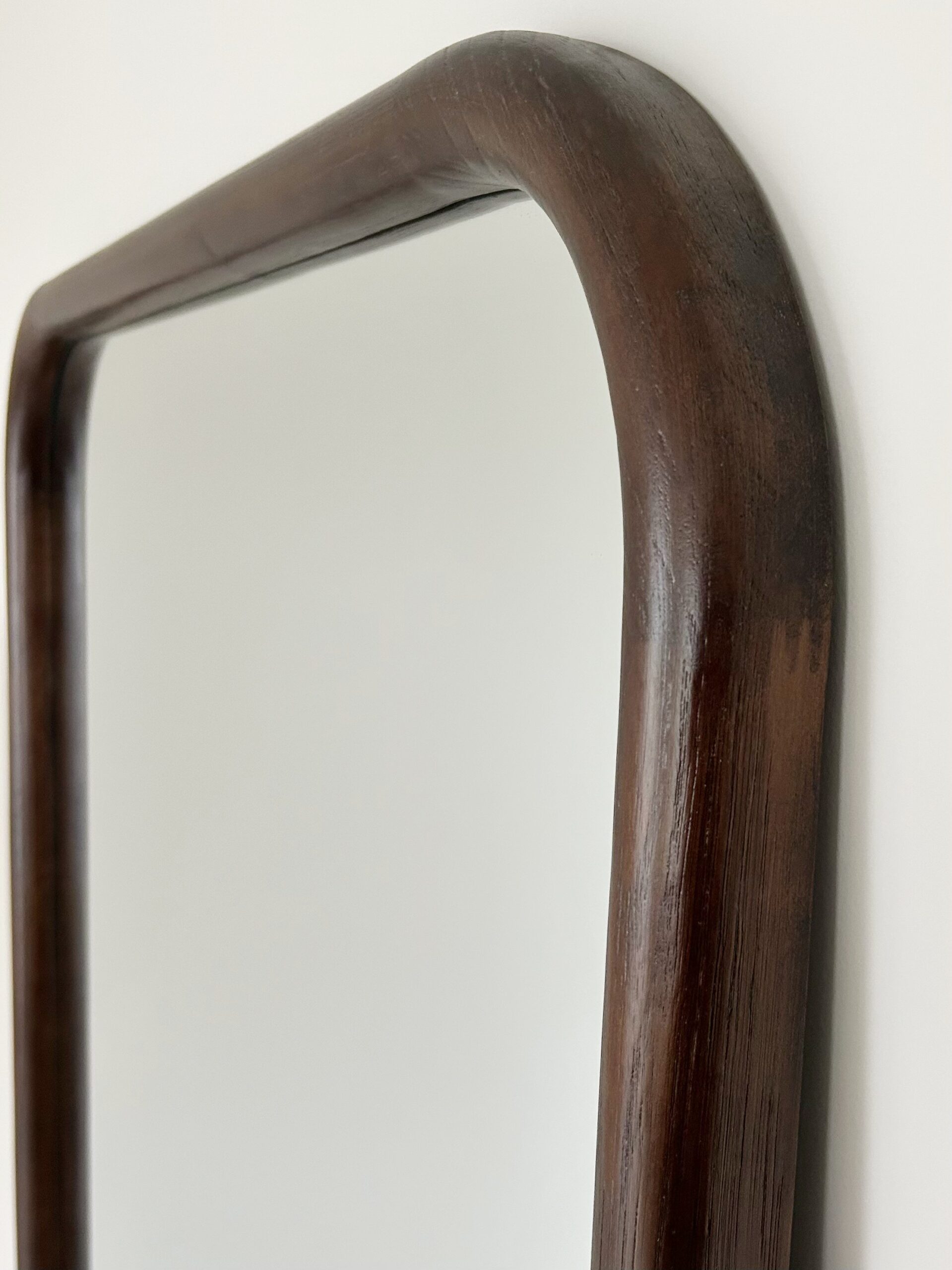 Ivar Wood rechthoekige spiegel met afgeronde hoek 190x90 cm - Walnut 3