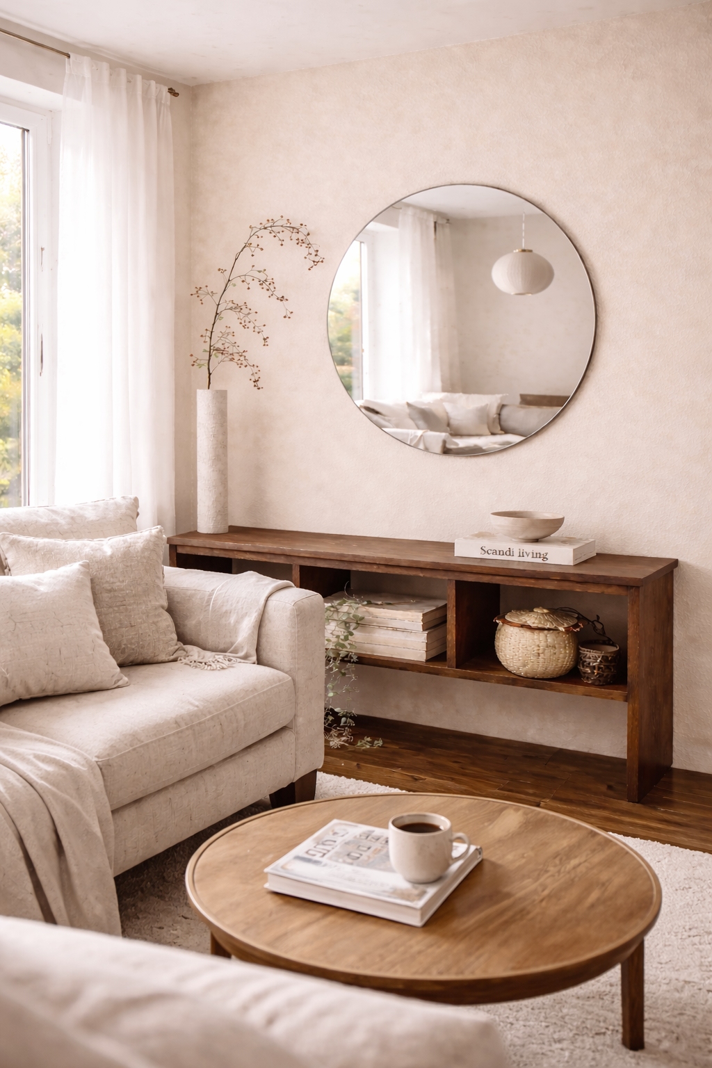 Miroir rond sans cadre Nea - 80 cm 4