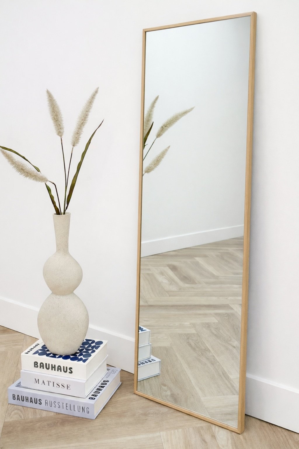 Miroir rectangulaire Finn Oak 125 x 40 cm