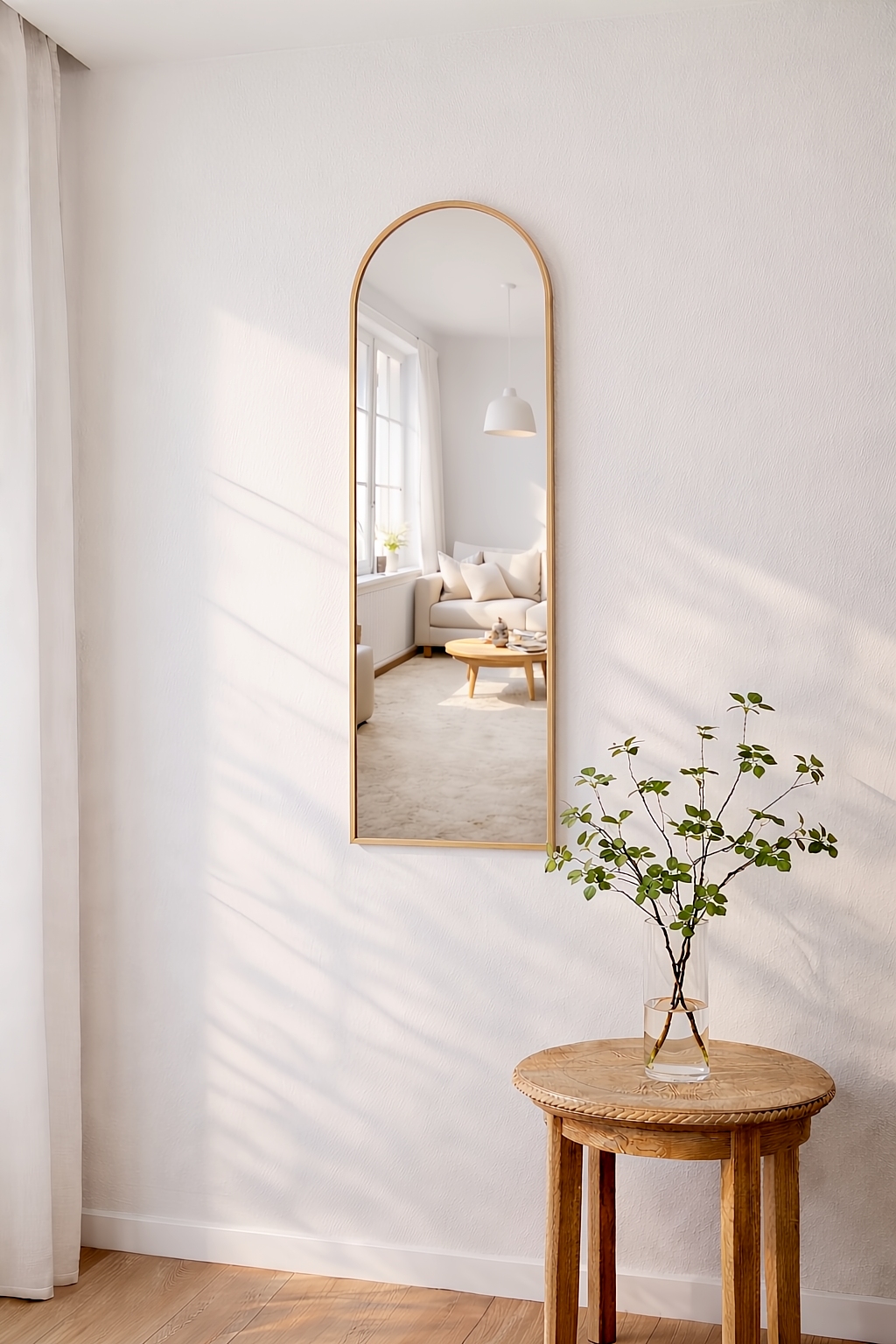 Maj Oak Boogspiegel 125x40 cm