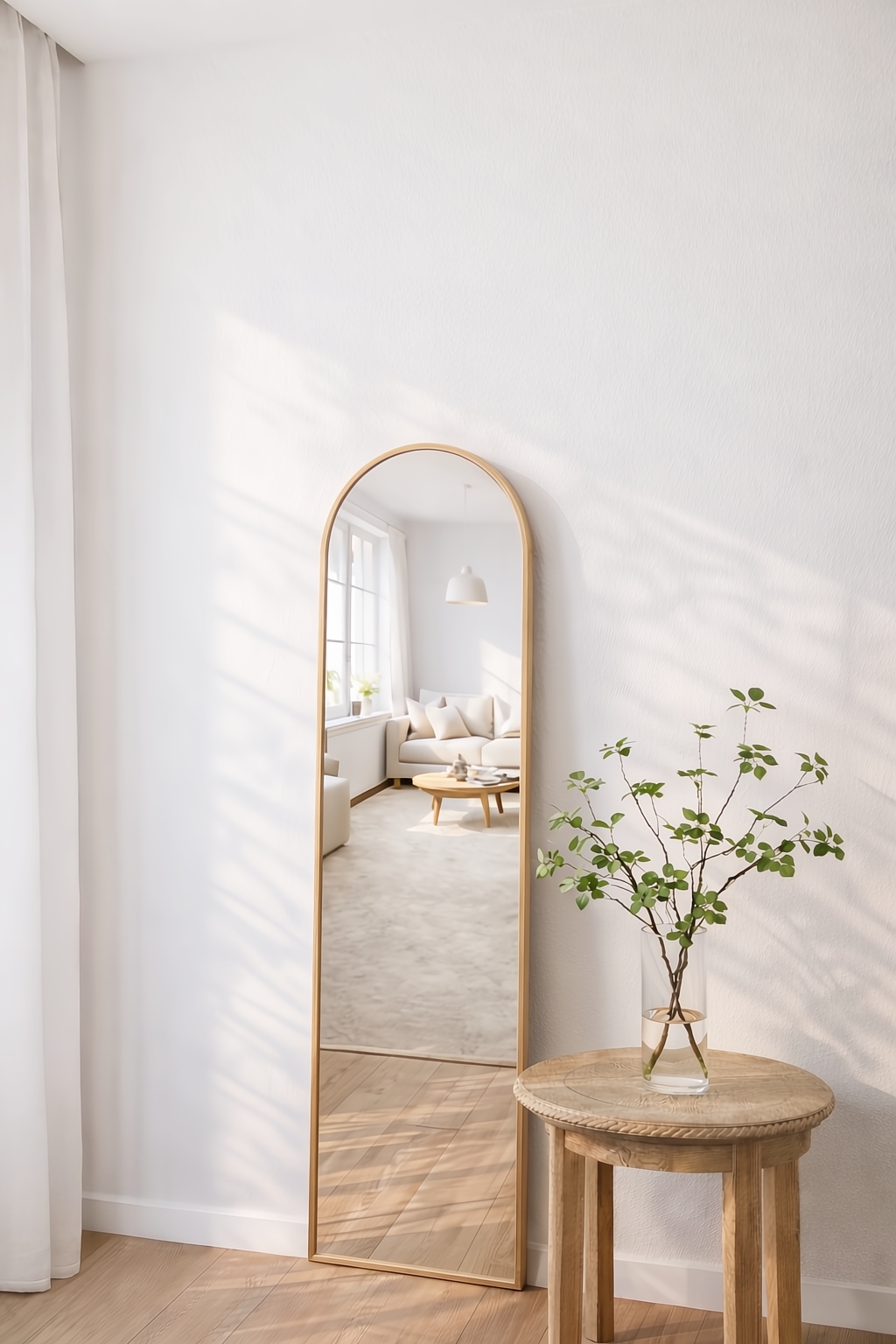 Maj Oak Boogspiegel 150x45 cm