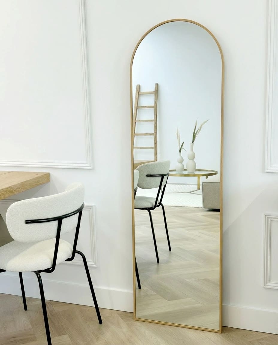 Miroir arc Maj Oak 150 x 45 cm 3