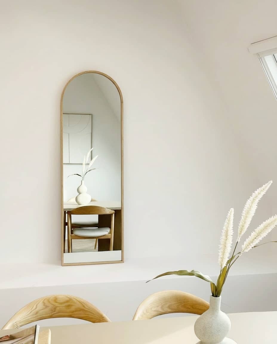 Miroir arc Maj Oak 125 x 40 cm 4