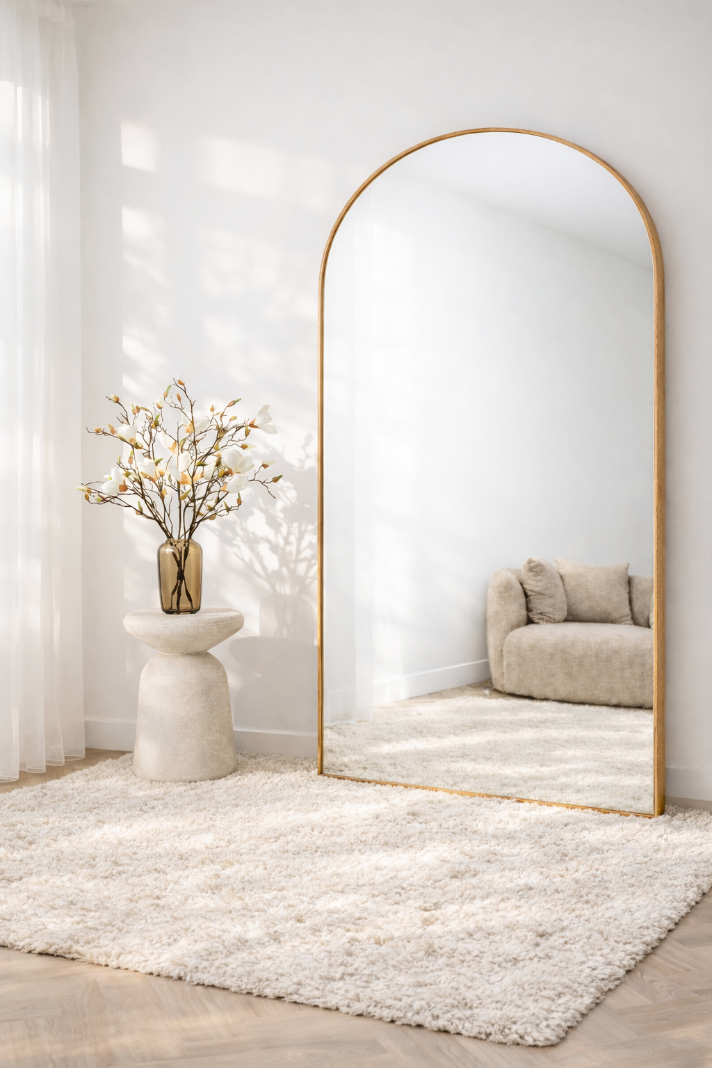 Maj Oak Boogspiegel 215x110 cm 2