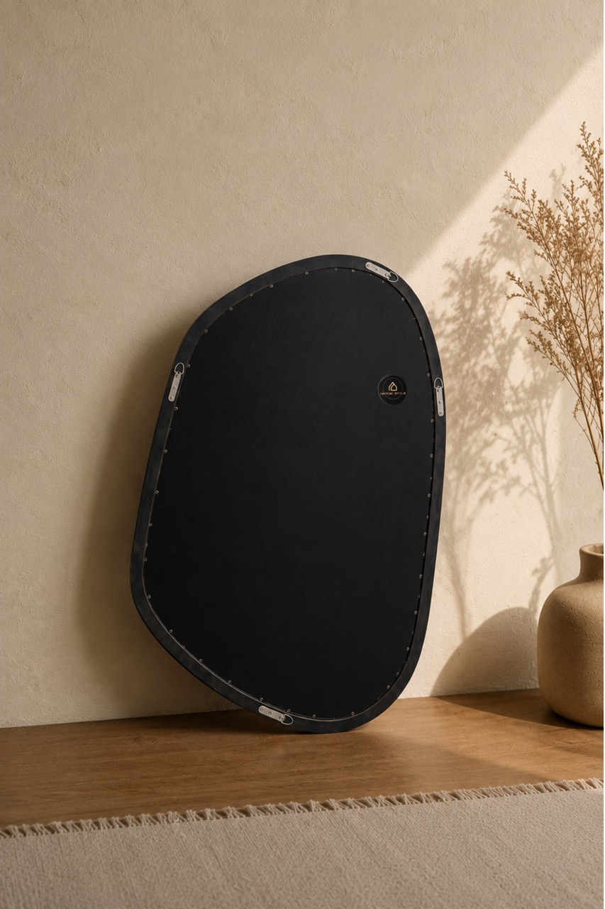 Hanna Wood - Organische spiegel 80x58 cm Walnut 5