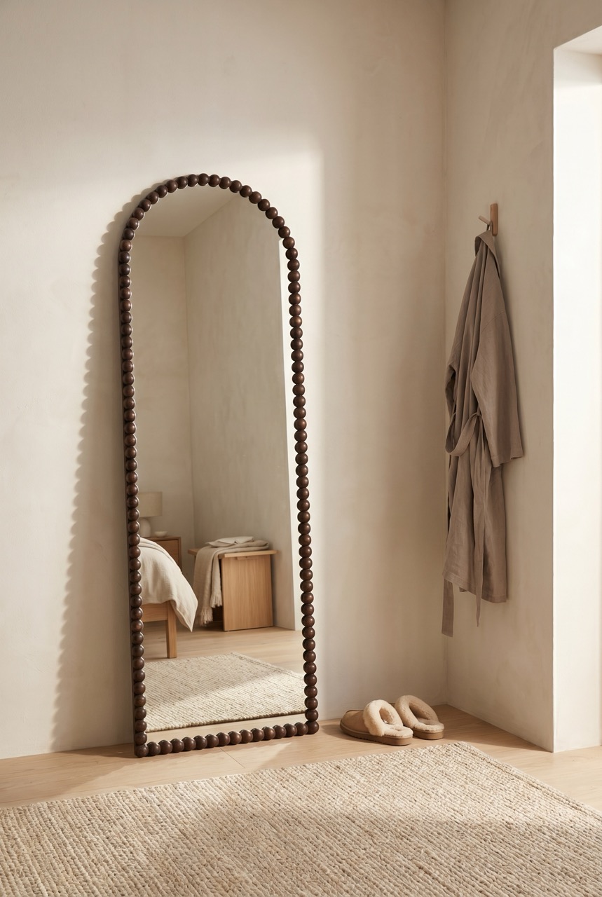 Maj BEADS - boogspiegel 180x60 cm walnut 3