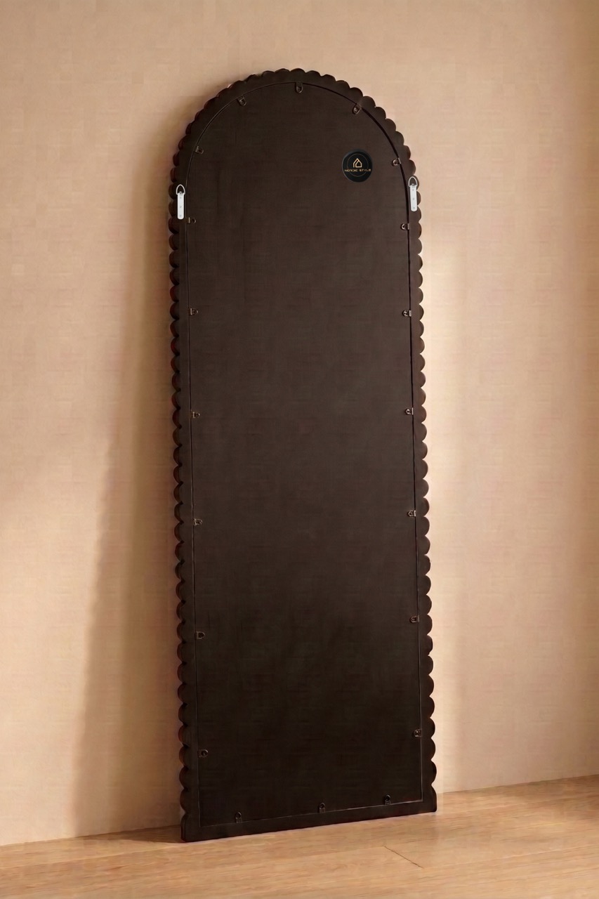 Maj BEADS - boogspiegel 180x60 cm walnut 6