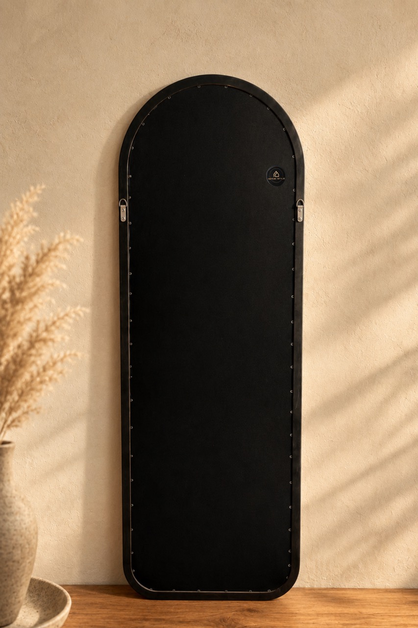 Maj Wood - boogspiegel 180x60 cm walnut 10