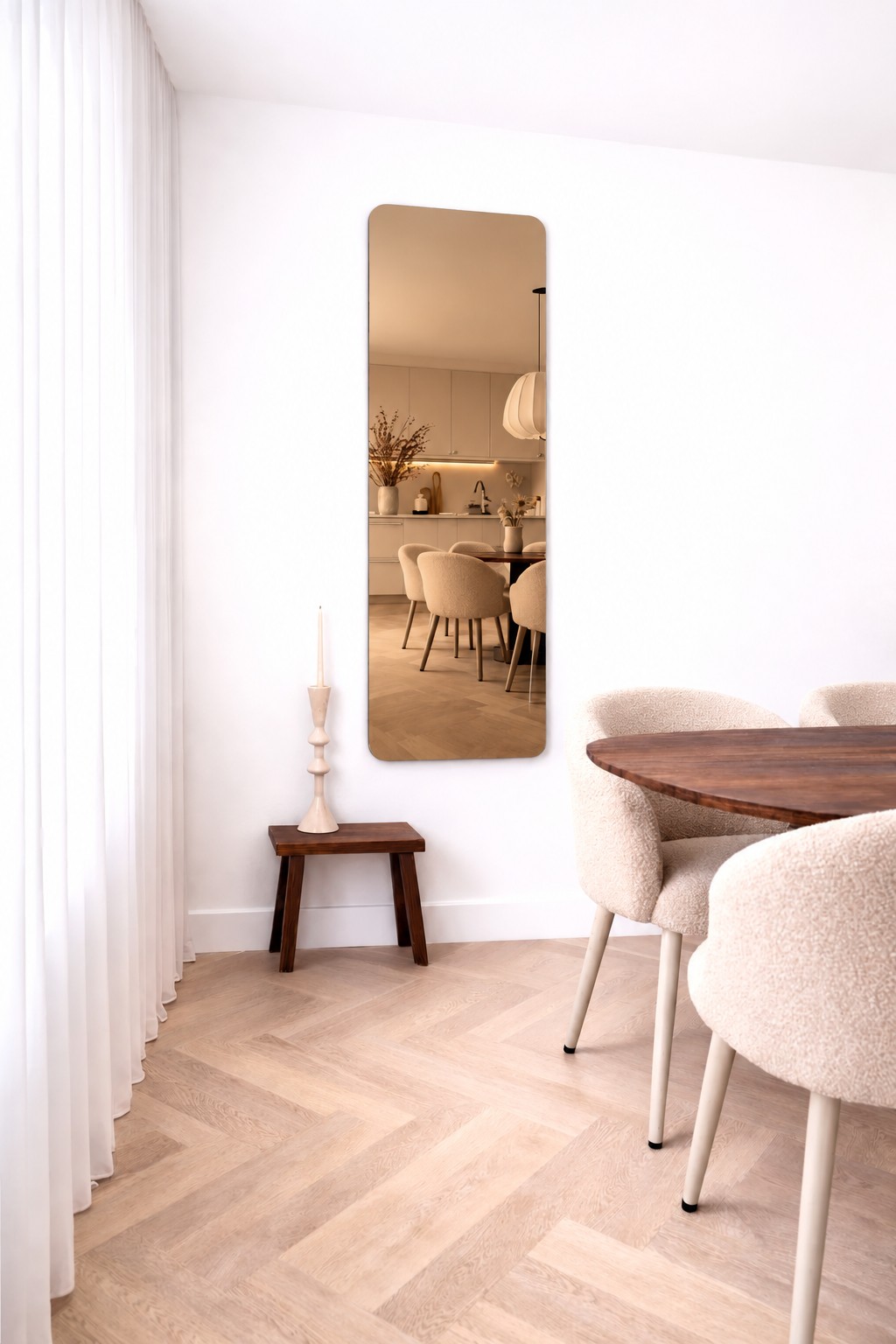 Ivar Frameless 170x50 cm bronze walnut 2
