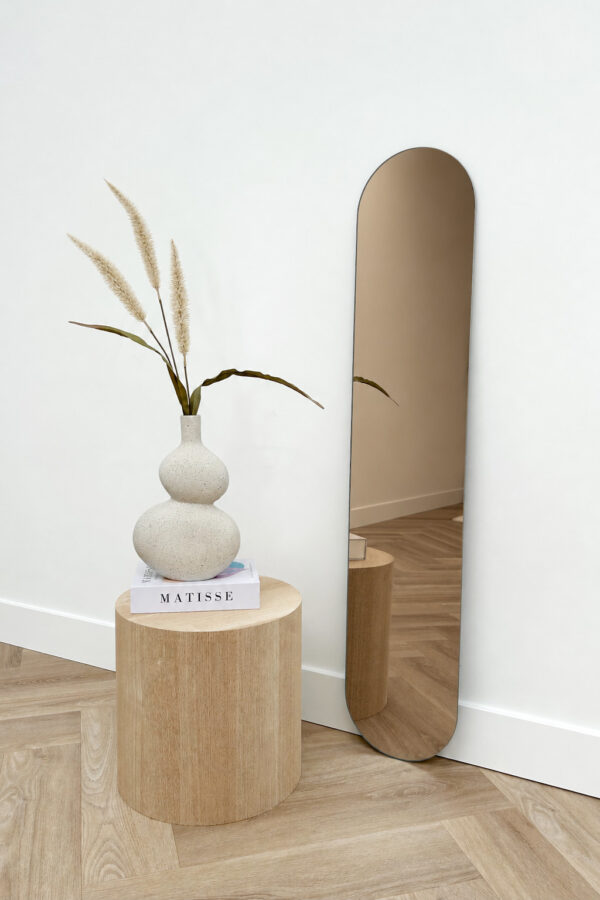 Ovale spiegel Frameless 120×24 cm bronze