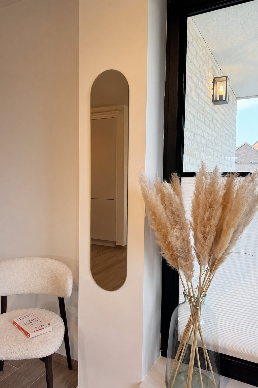 Miroir ovale sans cadre Lara, 120 x 24 cm, bronze 4