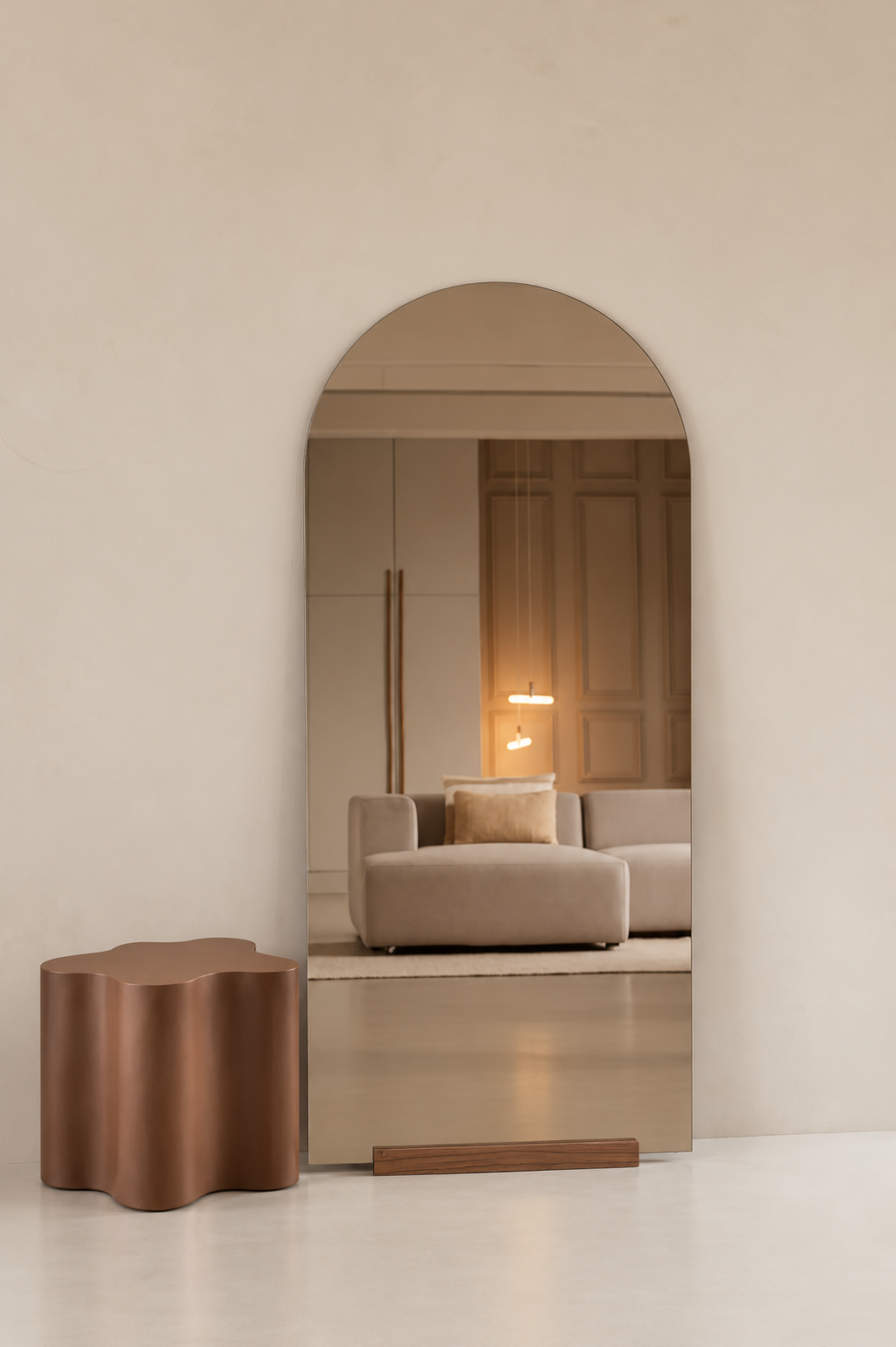 Maj-Sans cadre-180 x 80 cm, noyer bronze 2