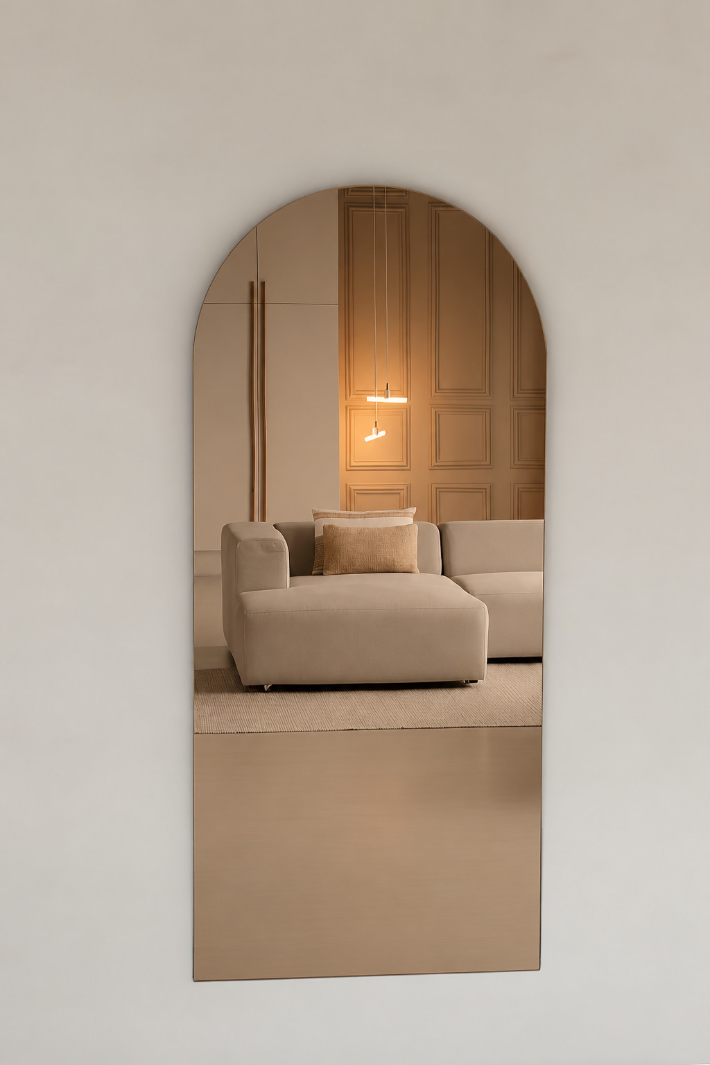 Maj-Sans cadre- 180 x 80 cm, noyer bronze